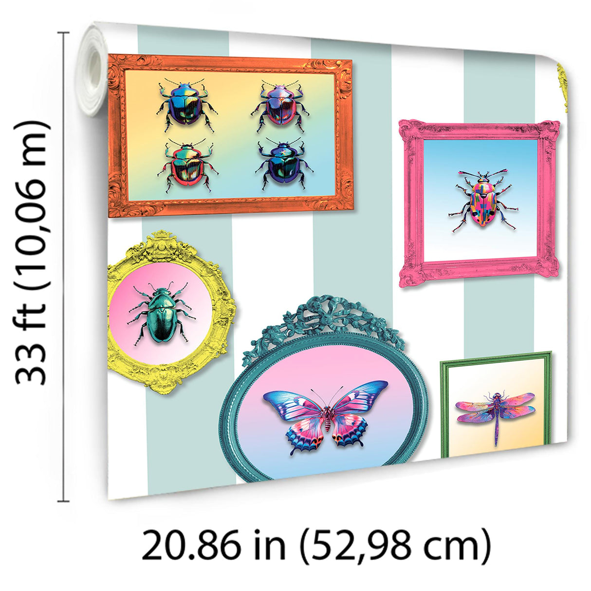DecoratorsBest Entomology Gallery Blue Wallpaper