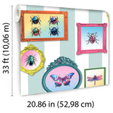 DecoratorsBest Entomology Gallery Blue Wallpaper