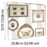 DecoratorsBest Entomology Gallery Beige Wallpaper