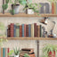 DecoratorsBest Industrial Book Nook Brown Wallpaper