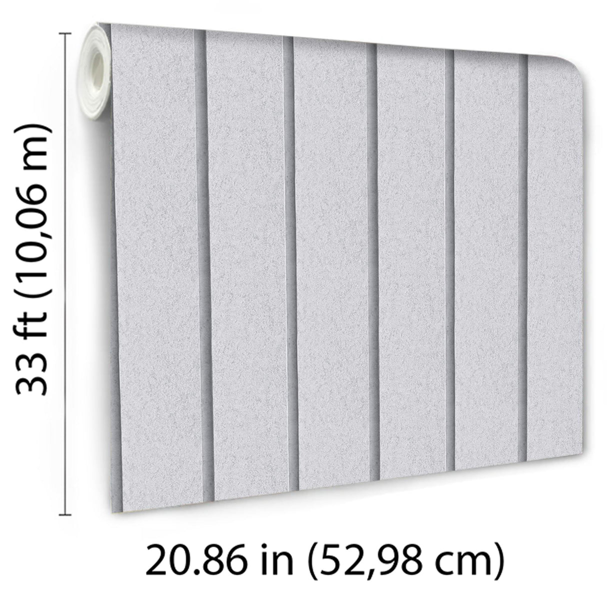 DecoratorsBest Luxe Concrete Slat Grey Wallpaper