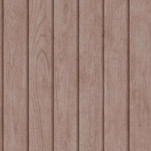 DecoratorsBest Luxe Wood Slats Brown Wallpaper