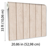 DecoratorsBest Luxe Wood Slats Maple Beige Wallpaper