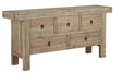Furniture Classics Old Pine Five Drawer Buffet
