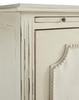 Furniture Classics Linen & Beaded Front End Table