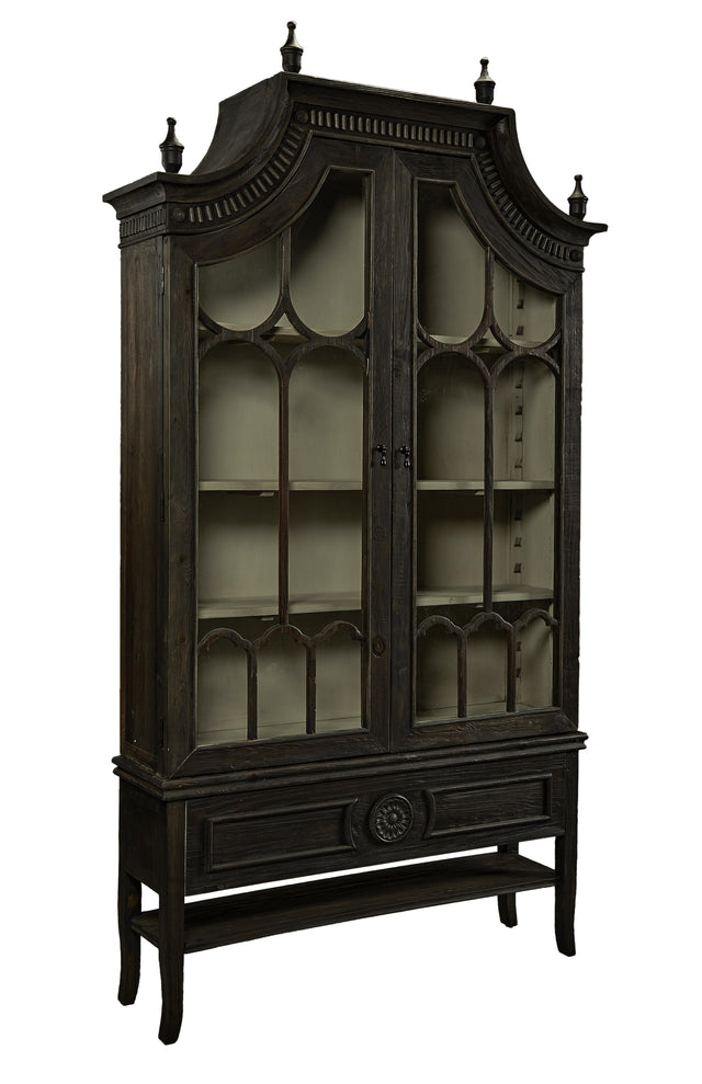 Furniture Classics Reims Cathedral Black Arched Cabinet