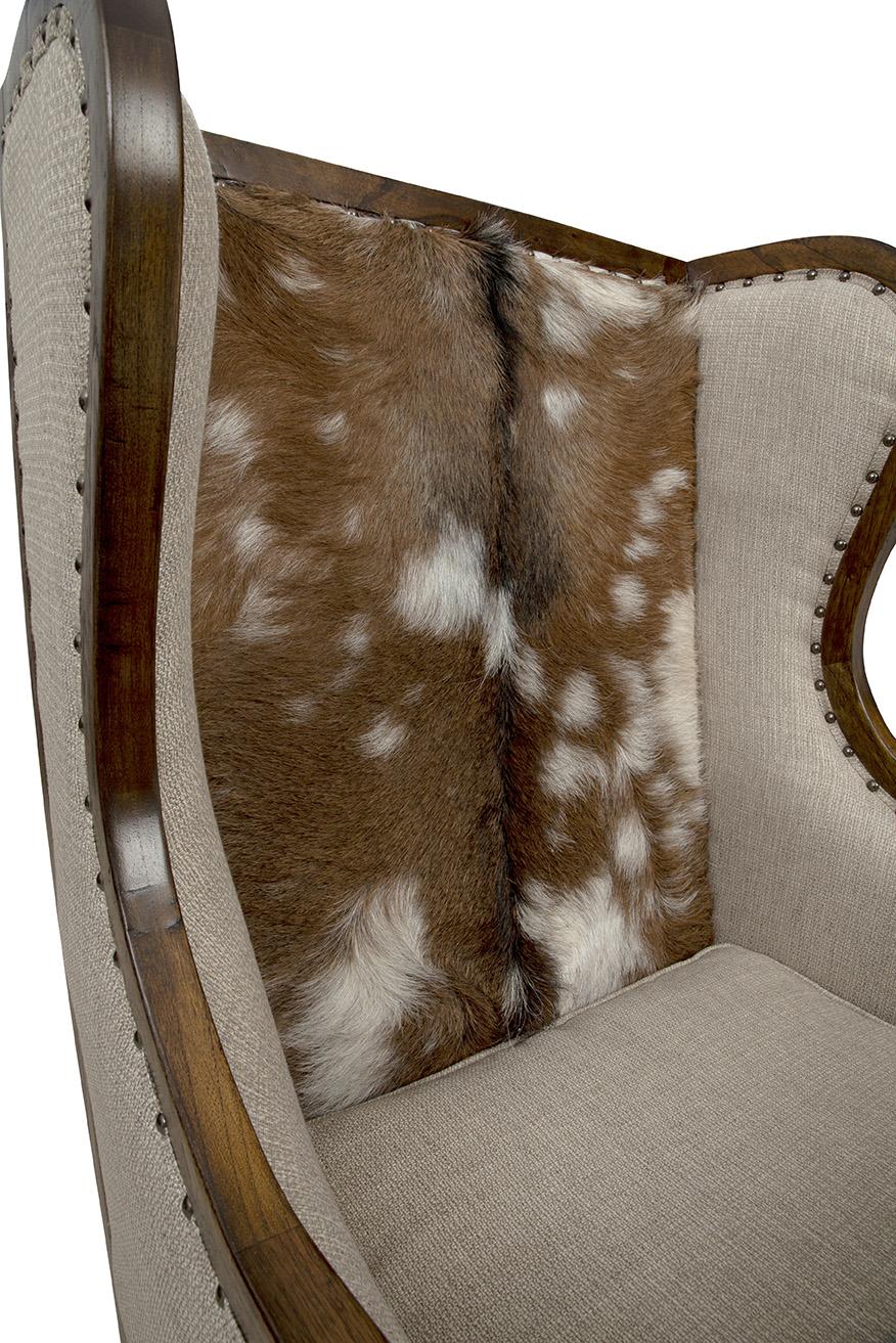 Furniture Classics Dark Billings Wing Chair