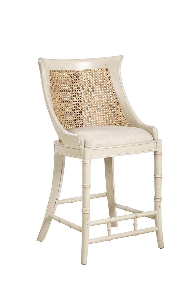 Furniture Classics Cream Spoonback Counter Stool