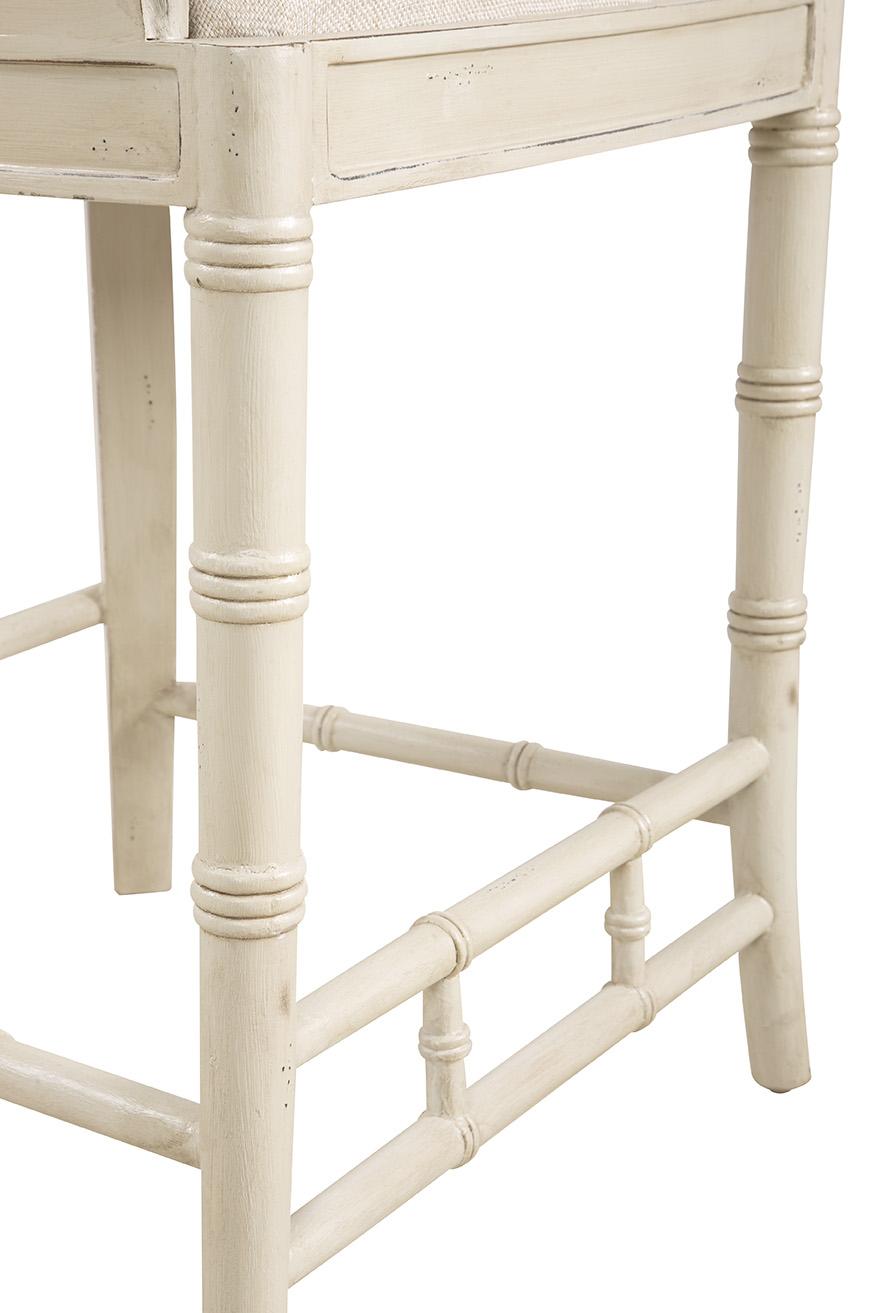 Furniture Classics Cream Spoonback Counter Stool