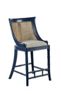 Furniture Classics Blue Spoonback Counter Stool