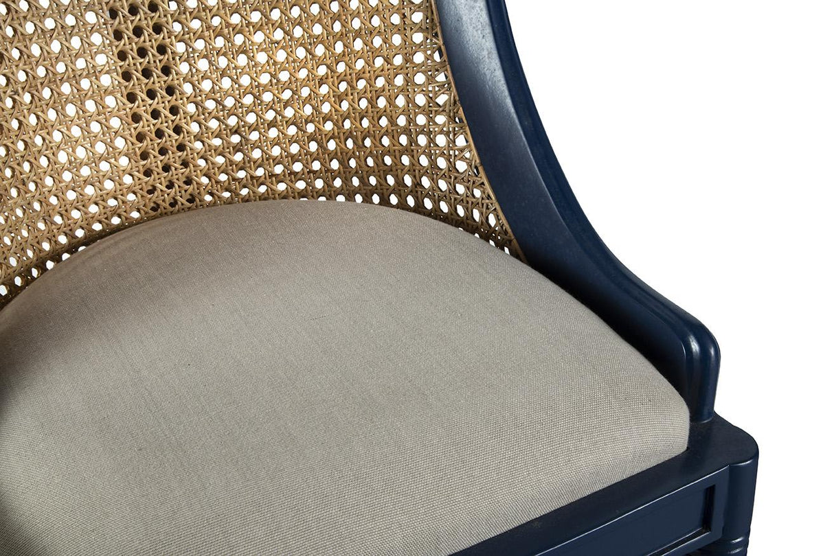 Furniture Classics Blue Spoonback Counter Stool