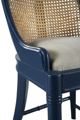 Furniture Classics Blue Spoonback Counter Stool