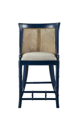 Furniture Classics Blue Spoonback Counter Stool