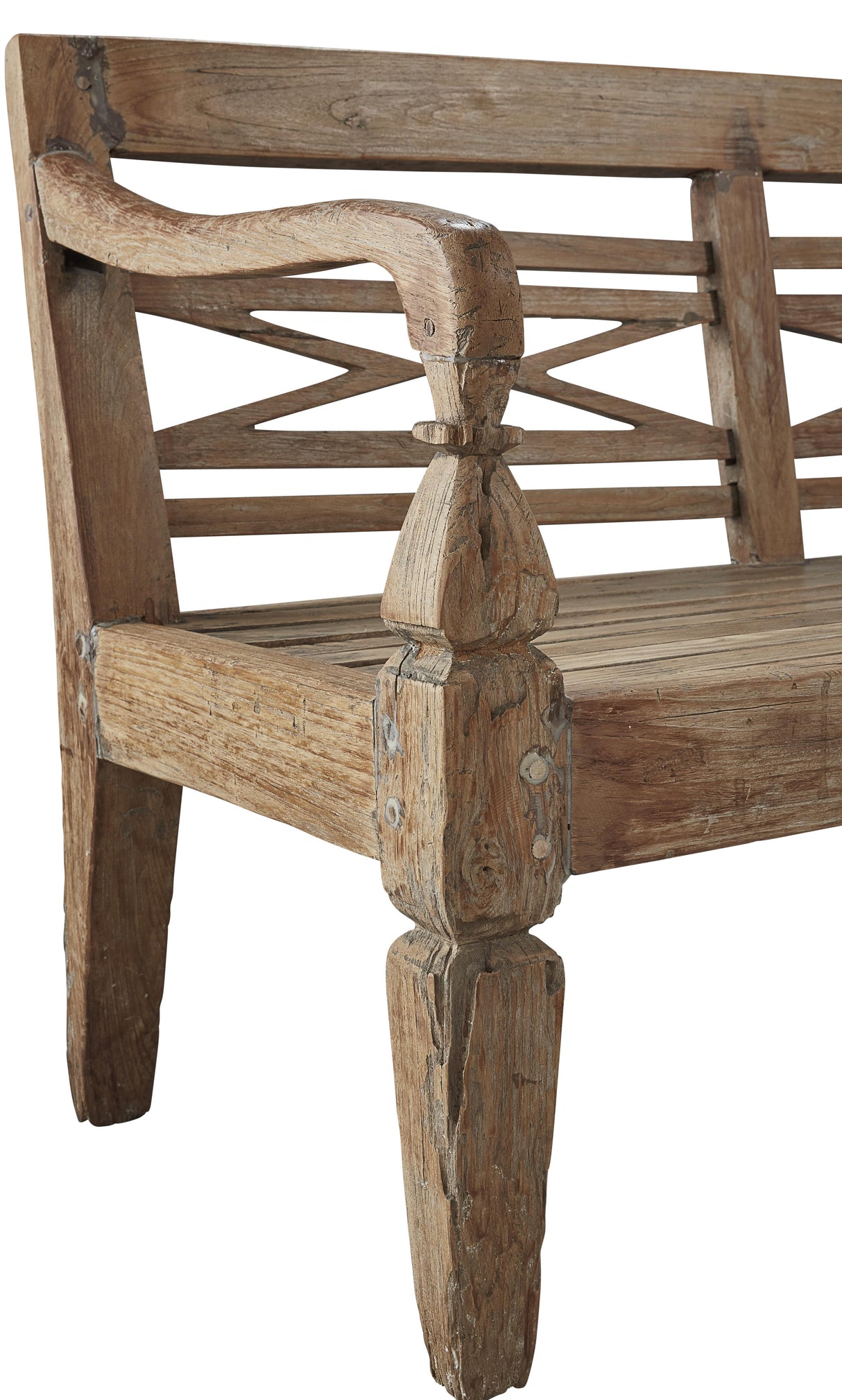 Furniture Classics Antique Plantation Grown Teak Bench