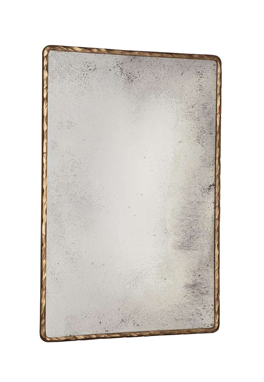 Furniture Classics Hammered Edge Gold Mirror