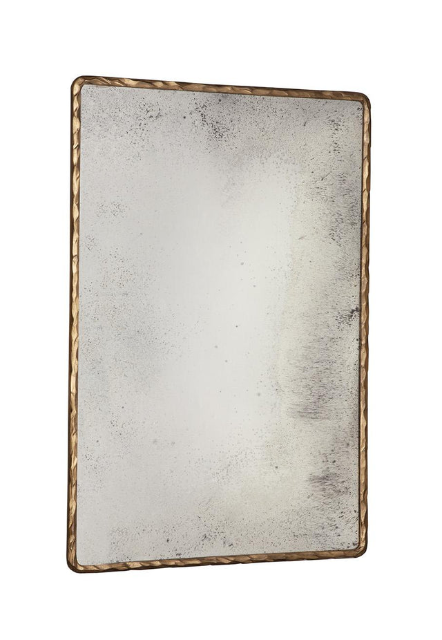 Furniture Classics Hammered Edge Gold Mirror