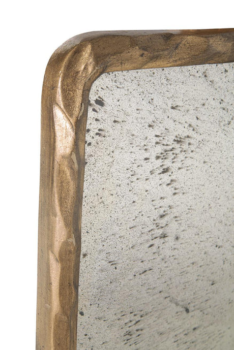 Furniture Classics Hammered Edge Gold Mirror