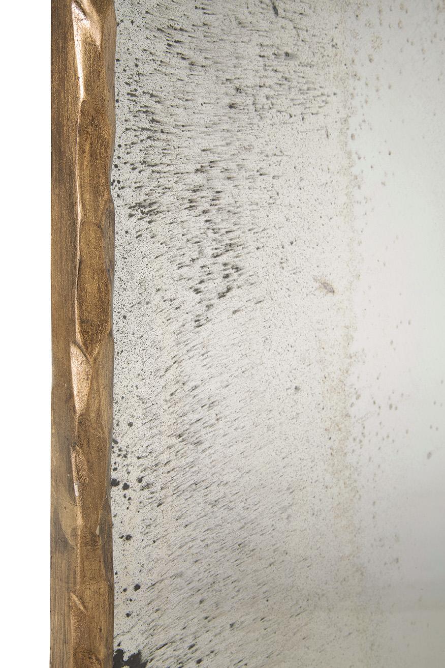 Furniture Classics Hammered Edge Gold Mirror