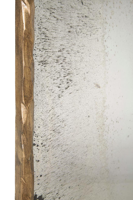 Furniture Classics Hammered Edge Gold Mirror