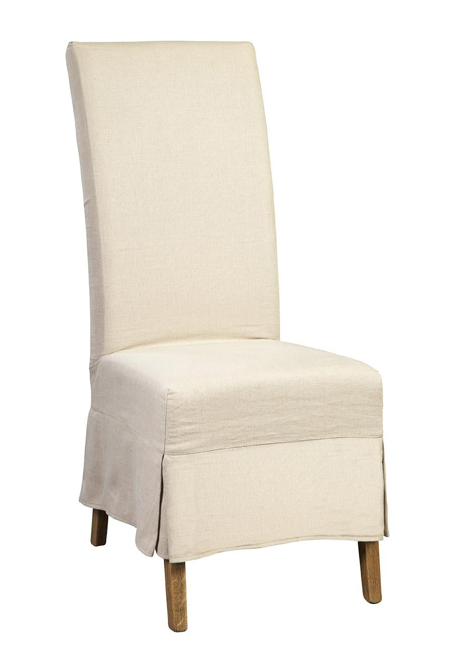 Furniture Classics Linen Slip Covered Parsons Chair