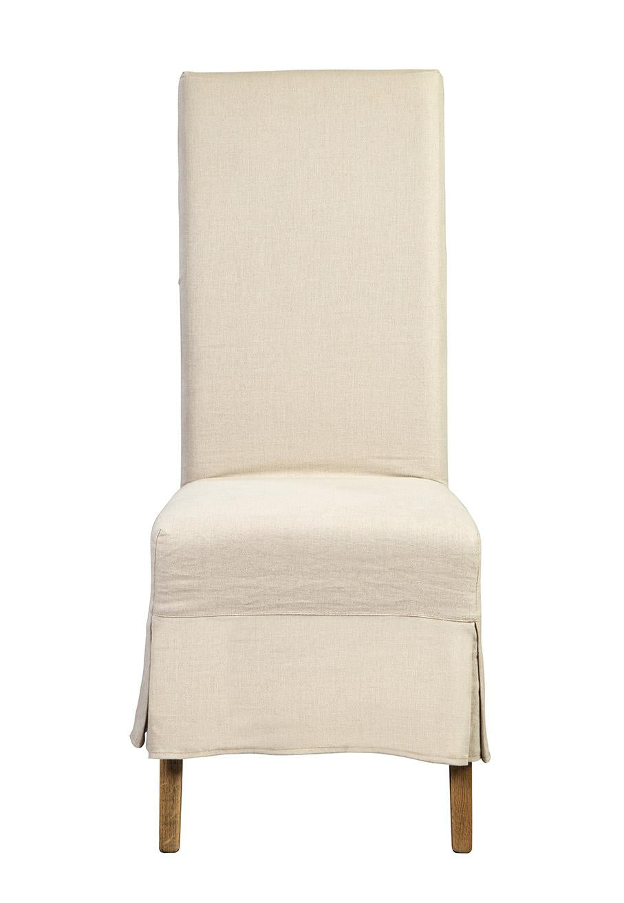 Furniture Classics Linen Slip Covered Parsons Chair