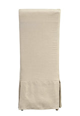 Furniture Classics Linen Floor Length Slip Covered Parsons Chair