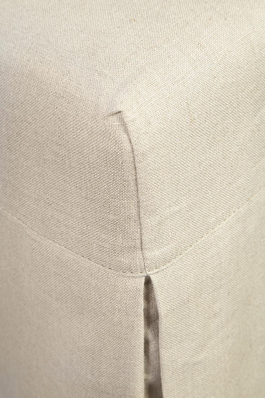 Furniture Classics Linen Floor Length Slip Covered Parsons Chair