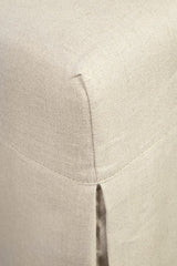 Furniture Classics Linen Floor Length Slip Covered Parsons Chair