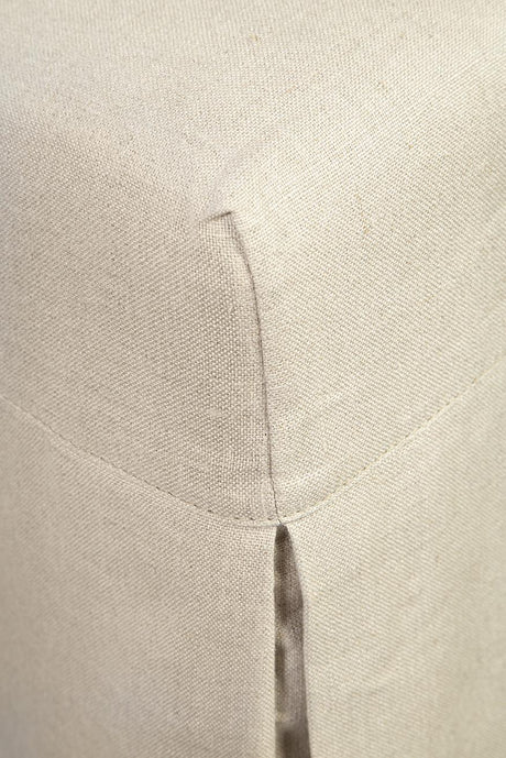 Furniture Classics Linen Floor Length Slip Covered Parsons Chair