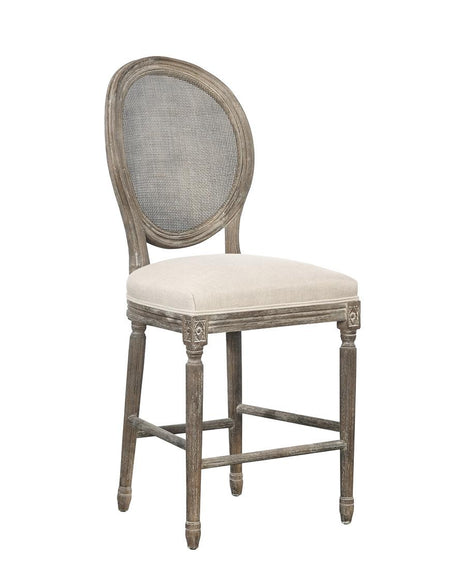 Furniture Classics Renton Counter Stool, Rattan Back