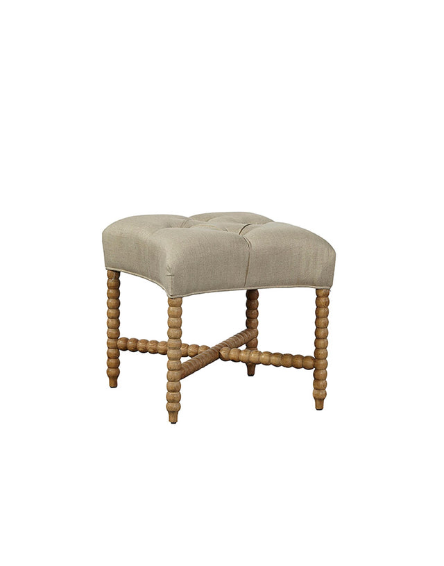 Furniture Classics Tufted Linen Stool
