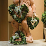 Napa Preserved boxwood BOXWOOD HEART WREATHS, SET OF 3