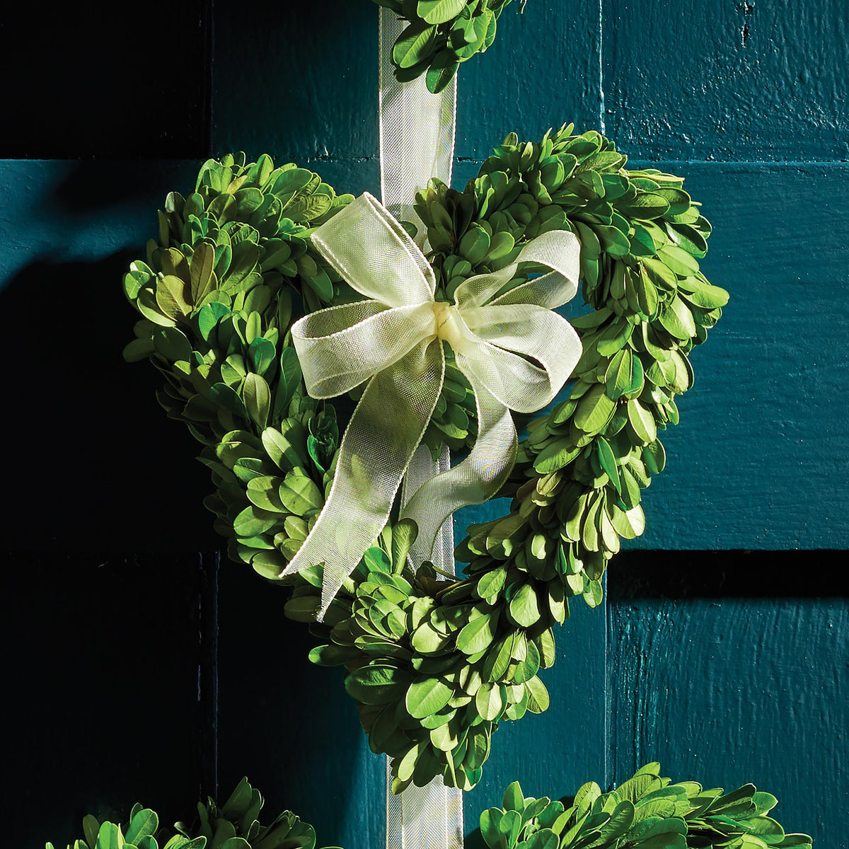 Napa Preserved boxwood BOXWOOD HEART WREATHS, SET OF 3