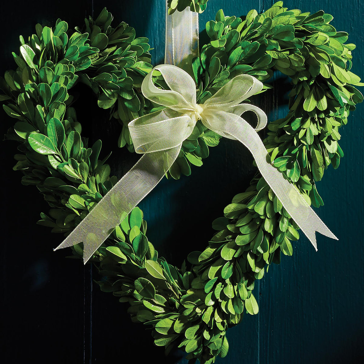 Napa Preserved boxwood BOXWOOD HEART WREATHS, SET OF 3