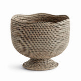 Napa Graywash BURMA RATTAN FOOTED CACHEPOT