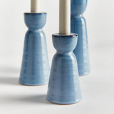 Napa Blue LIBBEY TAPER HOLDERS, SET OF 3