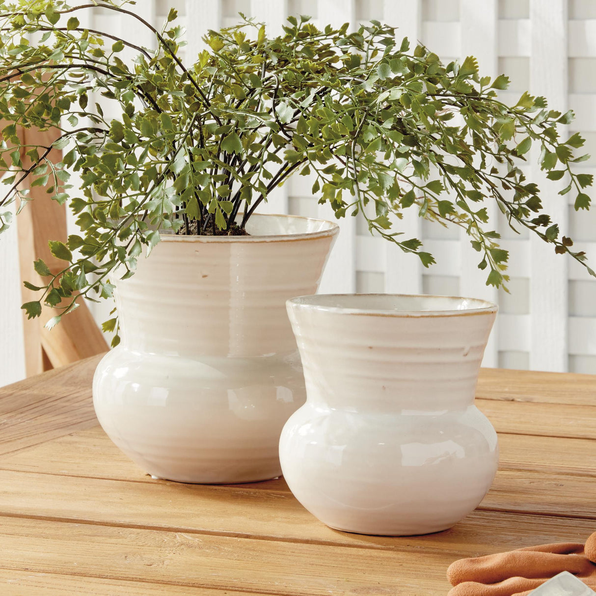 Napa Cream DELANEY POT LARGE