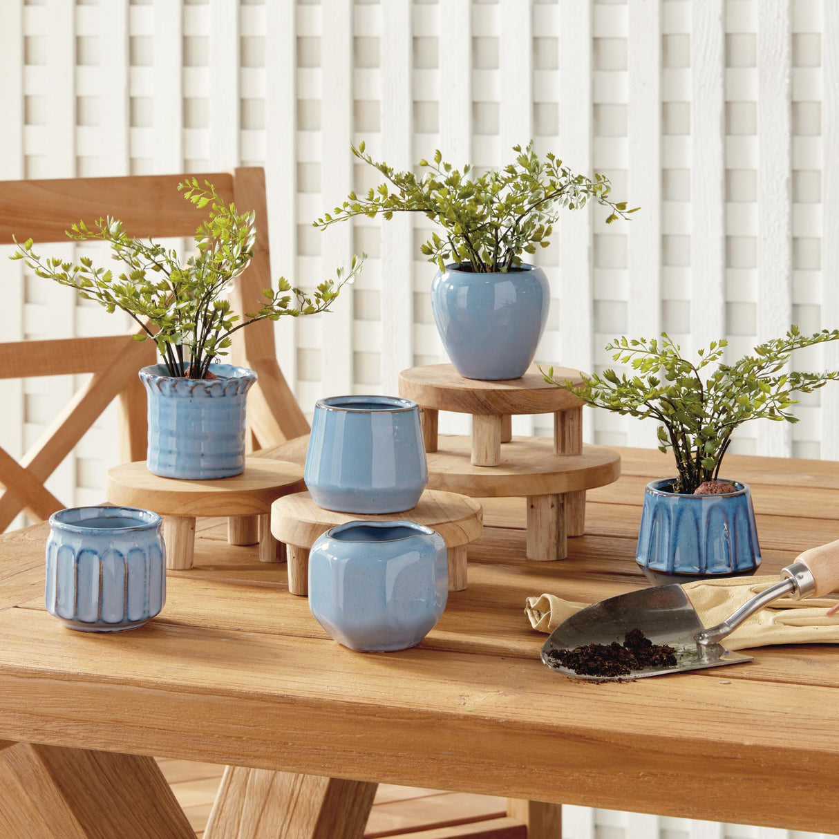 Napa Blue DEZIE MINI POTS, SET OF 6