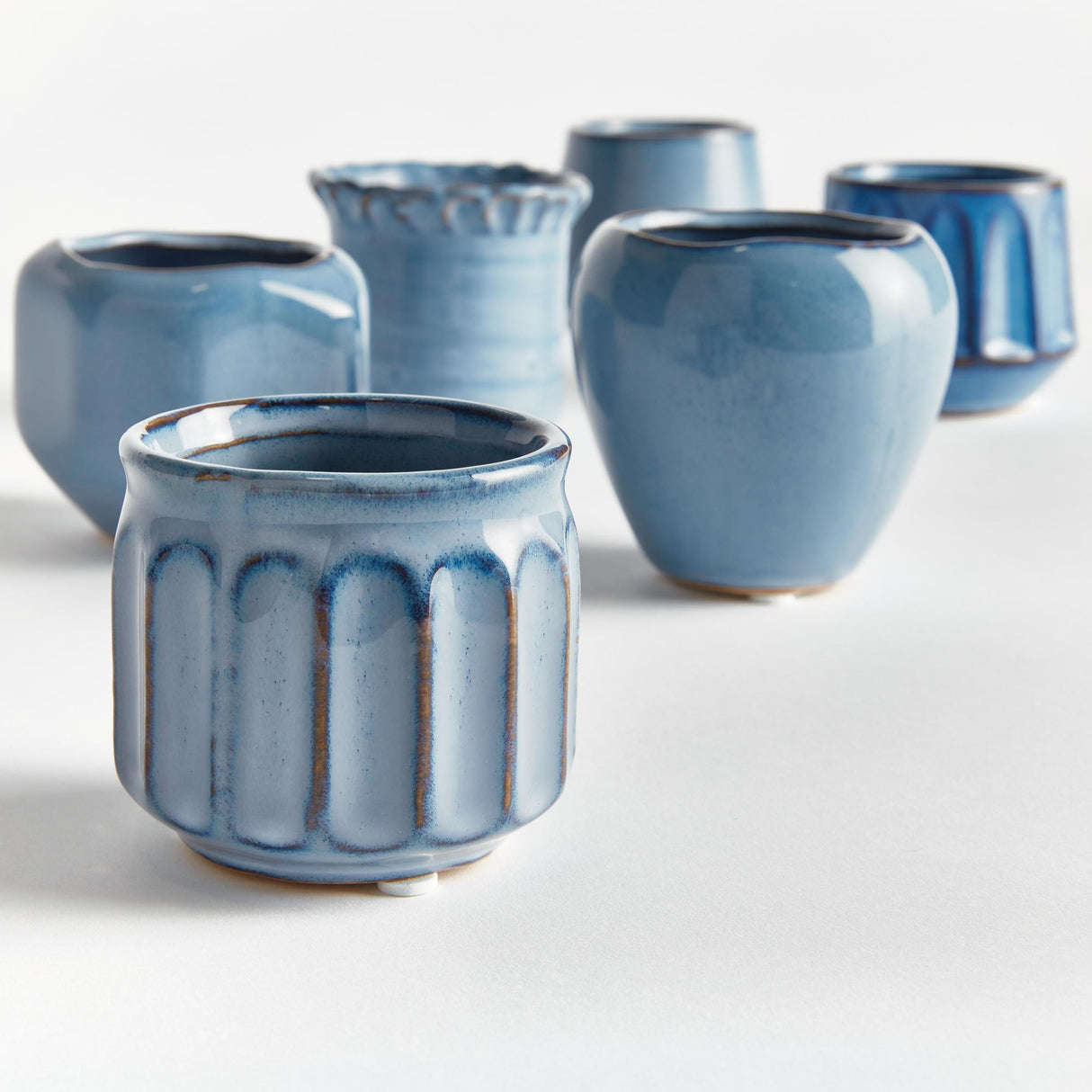 Napa Blue DEZIE MINI POTS, SET OF 6