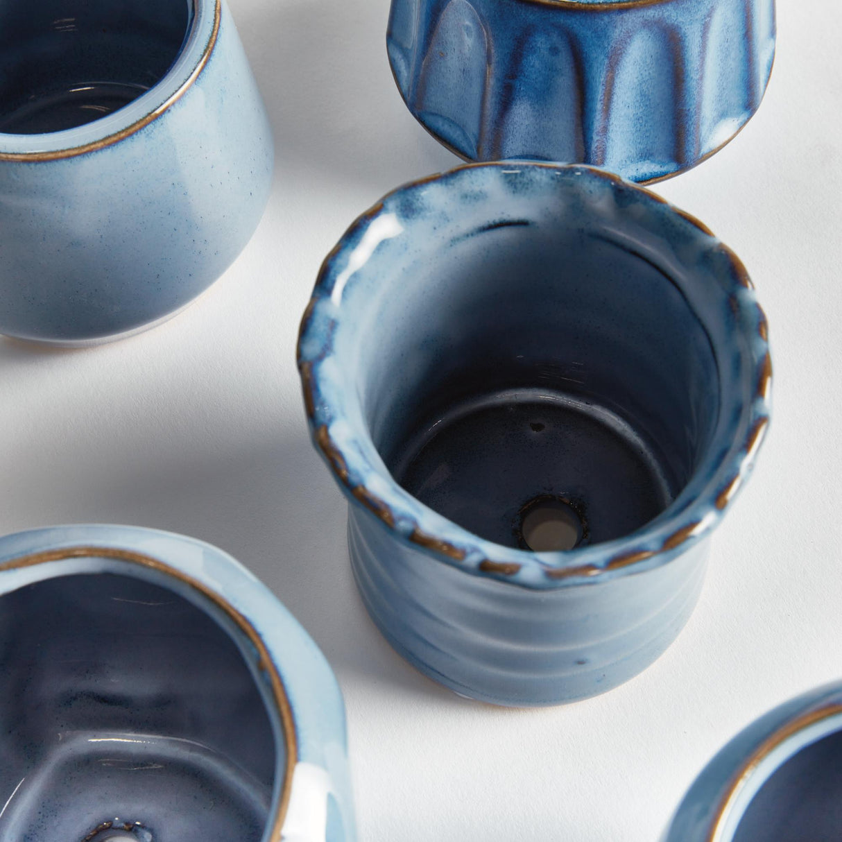 Napa Blue DEZIE MINI POTS, SET OF 6