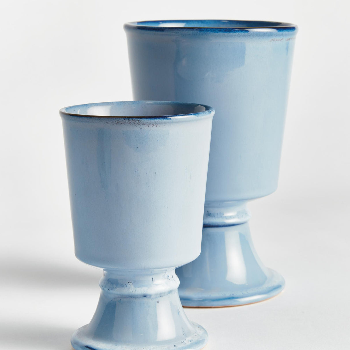 Napa Blue KELCY FOOTED CACHEPOTS, SET OF 2