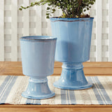 Napa Blue KELCY FOOTED CACHEPOTS, SET OF 2