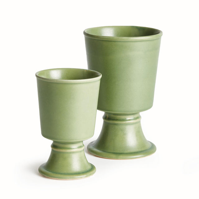 Napa Green KELCY FOOTED CACHEPOTS, SET OF 2