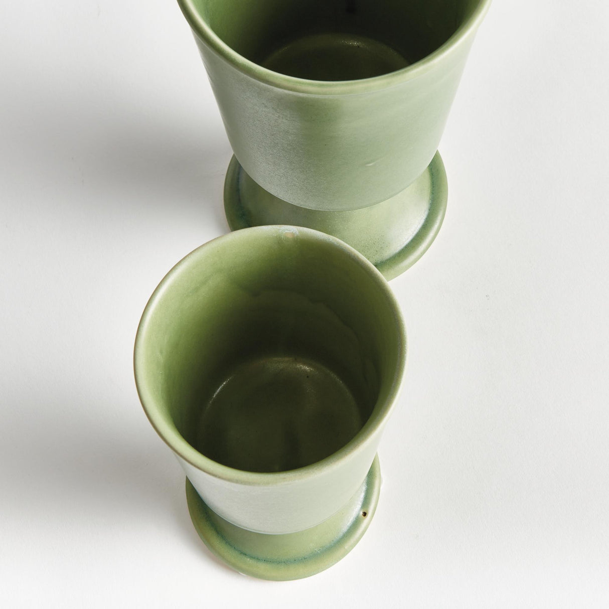 Napa Green KELCY FOOTED CACHEPOTS, SET OF 2