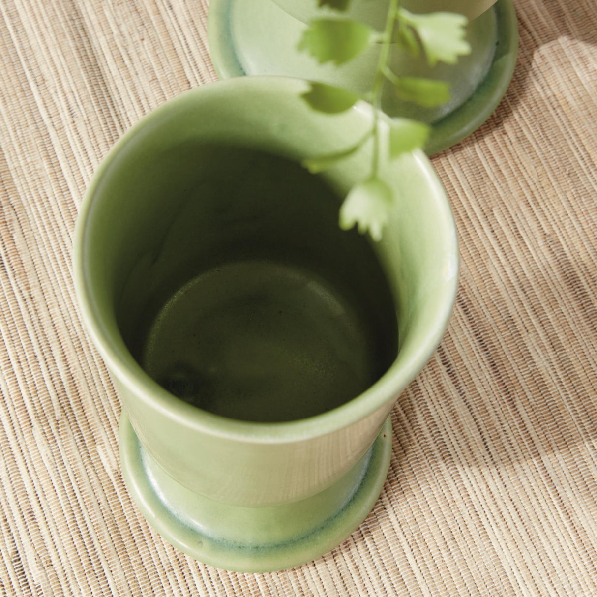Napa Green KELCY FOOTED CACHEPOTS, SET OF 2