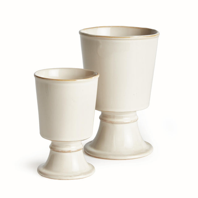 Napa Cream KELCY FOOTED CACHEPOTS, SET OF 2