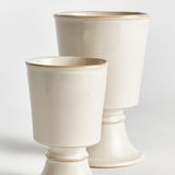 Napa Cream KELCY FOOTED CACHEPOTS, SET OF 2