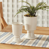 Napa Cream KELCY FOOTED CACHEPOTS, SET OF 2