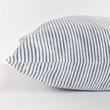 Napa Navy/Ivory OTIS PINSTRIPE PILLOW 24"