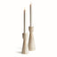 Napa Cream LESLEY TAPER HOLDERS, SET OF 2